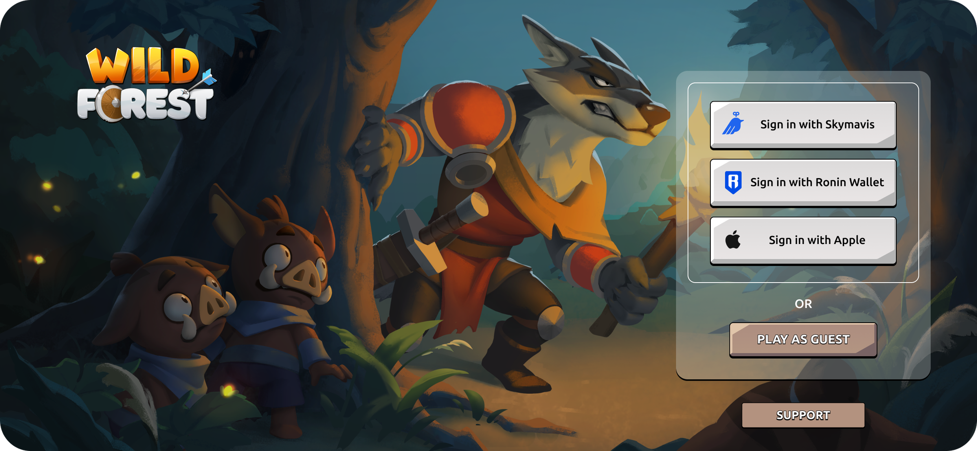 Wallet Login Is Live in Wild Forest 🌲